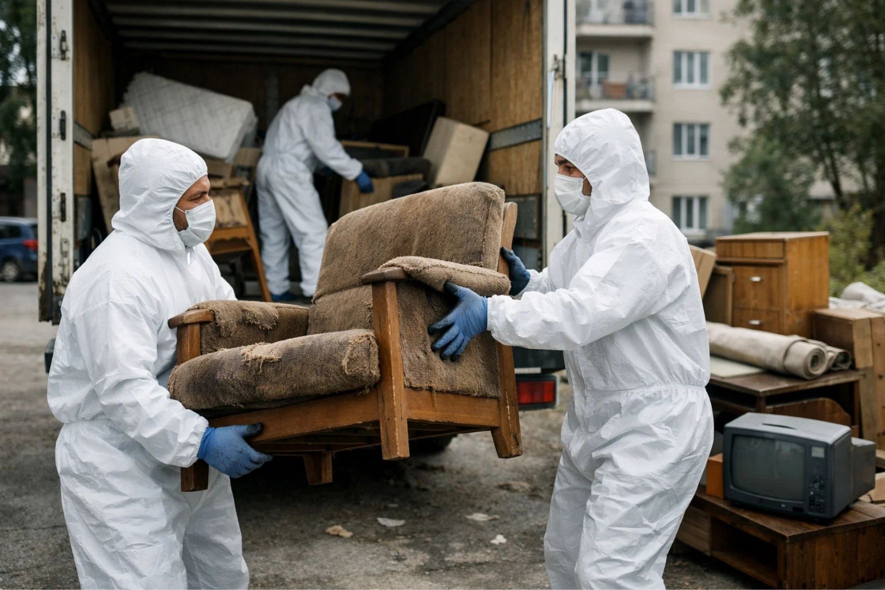 Débarras de mobilier usagé lors d’un vidage d’appartement  à Roberval